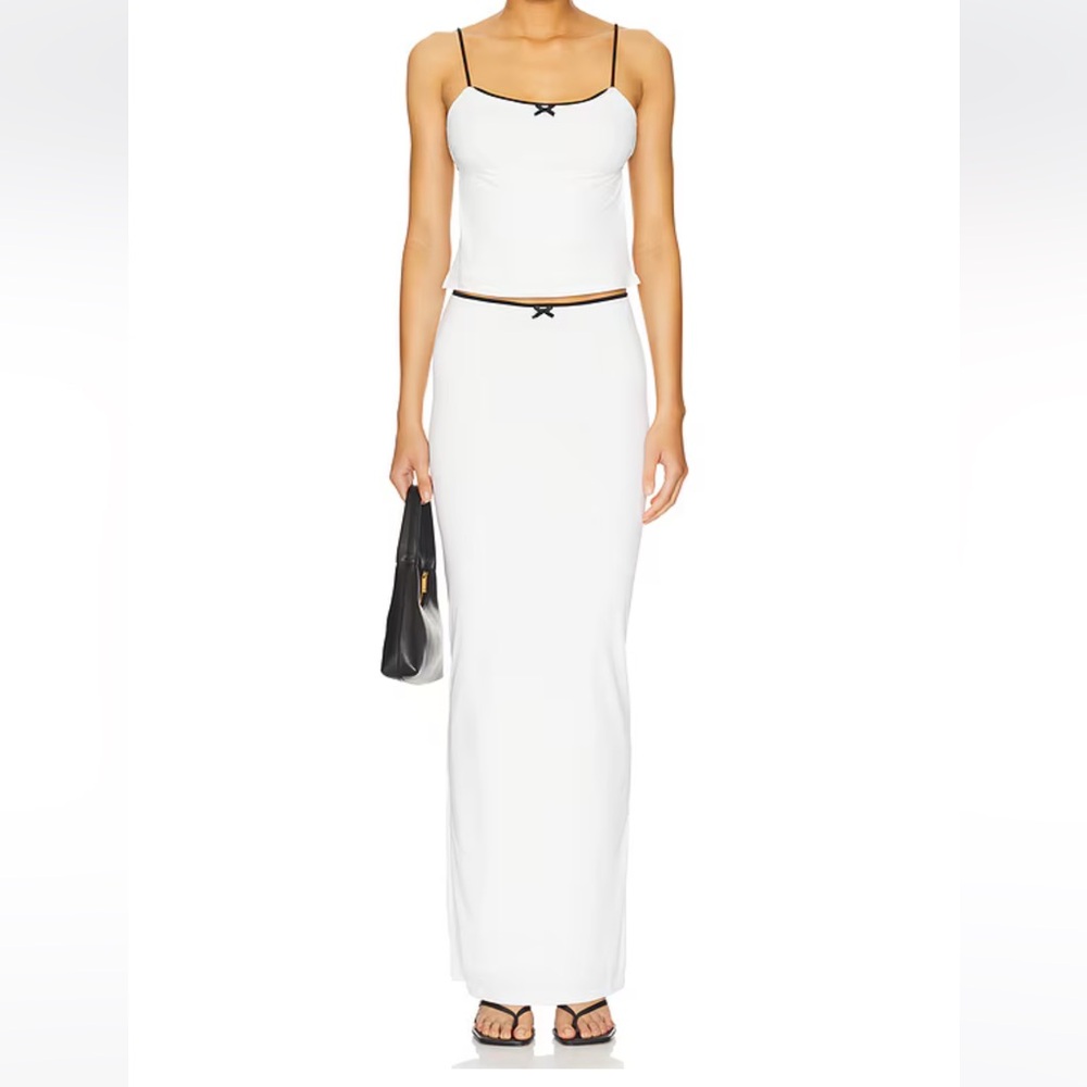 More To Come | Koral Maxi Skirt Set in White